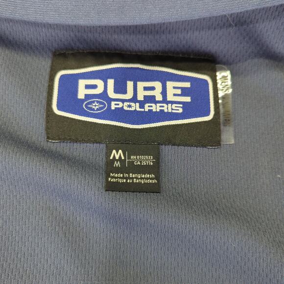 Pure Polaris Snowmobile Jacket Racing Men's Size Medium Red 100%‎ Nylon - Picture 9 of 10